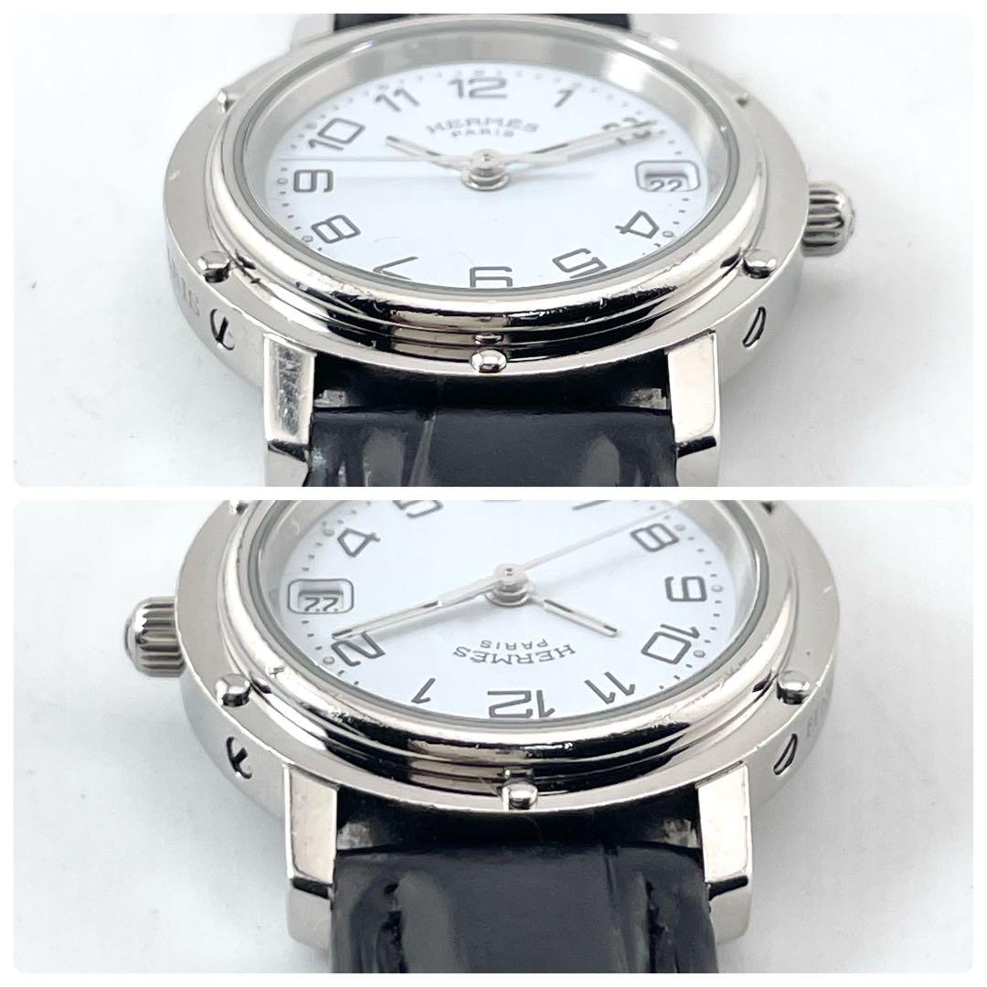 HERMES CL4.210 クリッパー デイト ウォッチ — クォーツ、シルバー、レディース