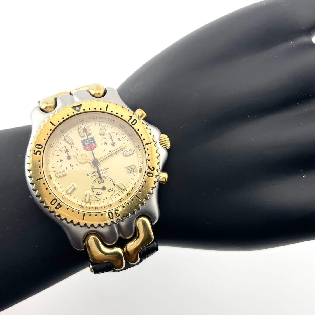 TAG HEUER S35.406 メンズ腕時計 — クォーツ、ゴールド ブラック シルバー