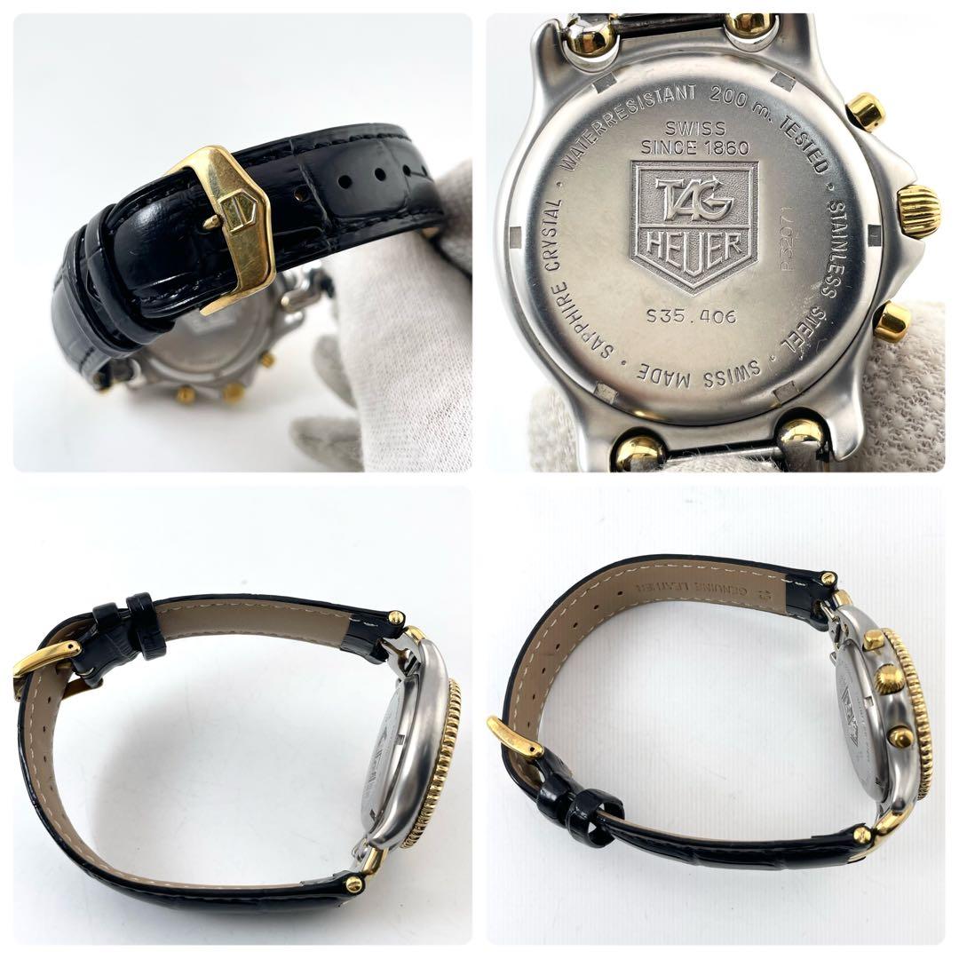 TAG HEUER S35.406 メンズ腕時計 — クォーツ、ゴールド ブラック シルバー