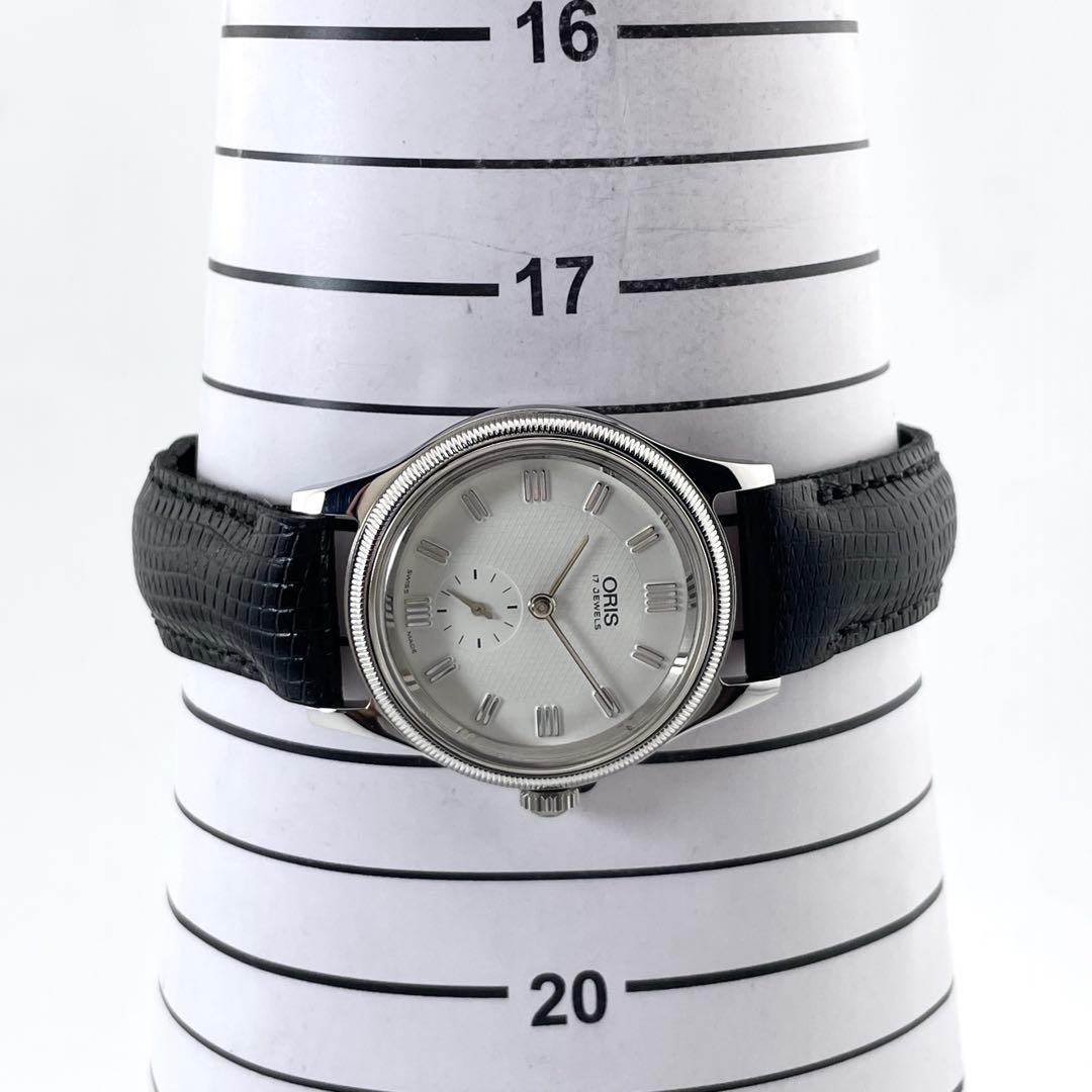 ORIS 7428 ヴィンテージウォッチ — 手巻き、シルバーホワイト、メンズ