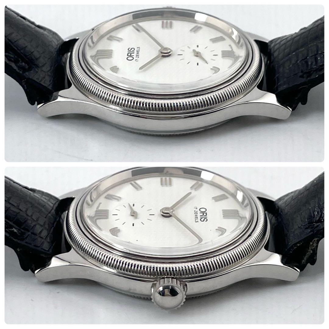 ORIS 7428 ヴィンテージウォッチ — 手巻き、シルバーホワイト、メンズ