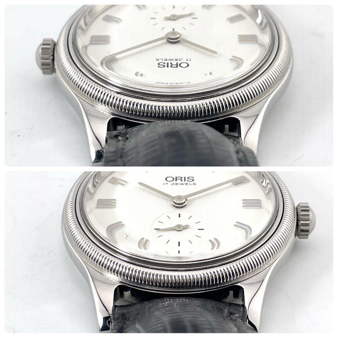 ORIS 7428 ヴィンテージウォッチ — 手巻き、シルバーホワイト、メンズ