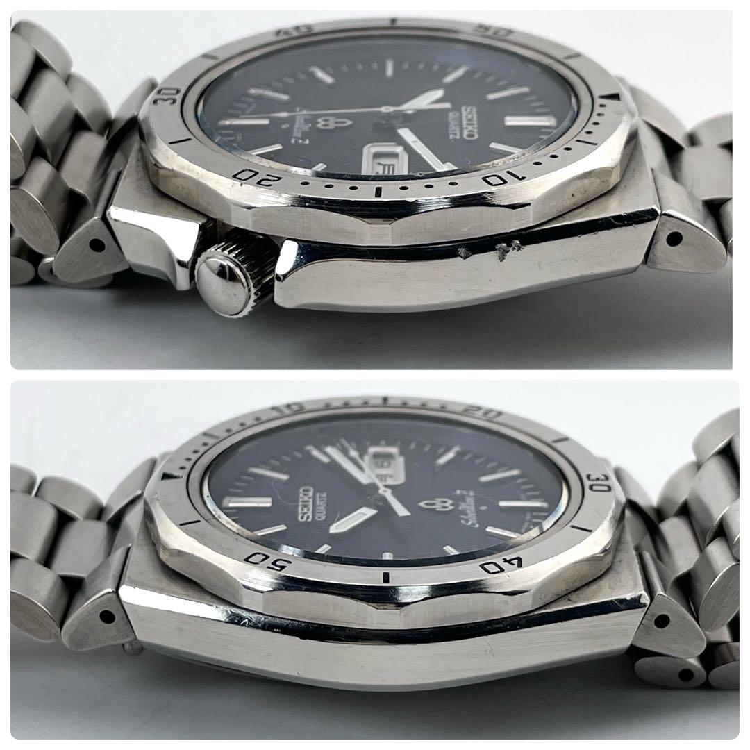 SEIKO 7546-7040 男士手表 — 石英，银色海军蓝表盘