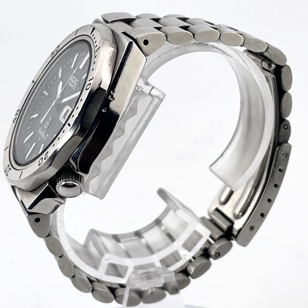 SEIKO 7546-7040 男士手表 — 石英，银色海军蓝表盘