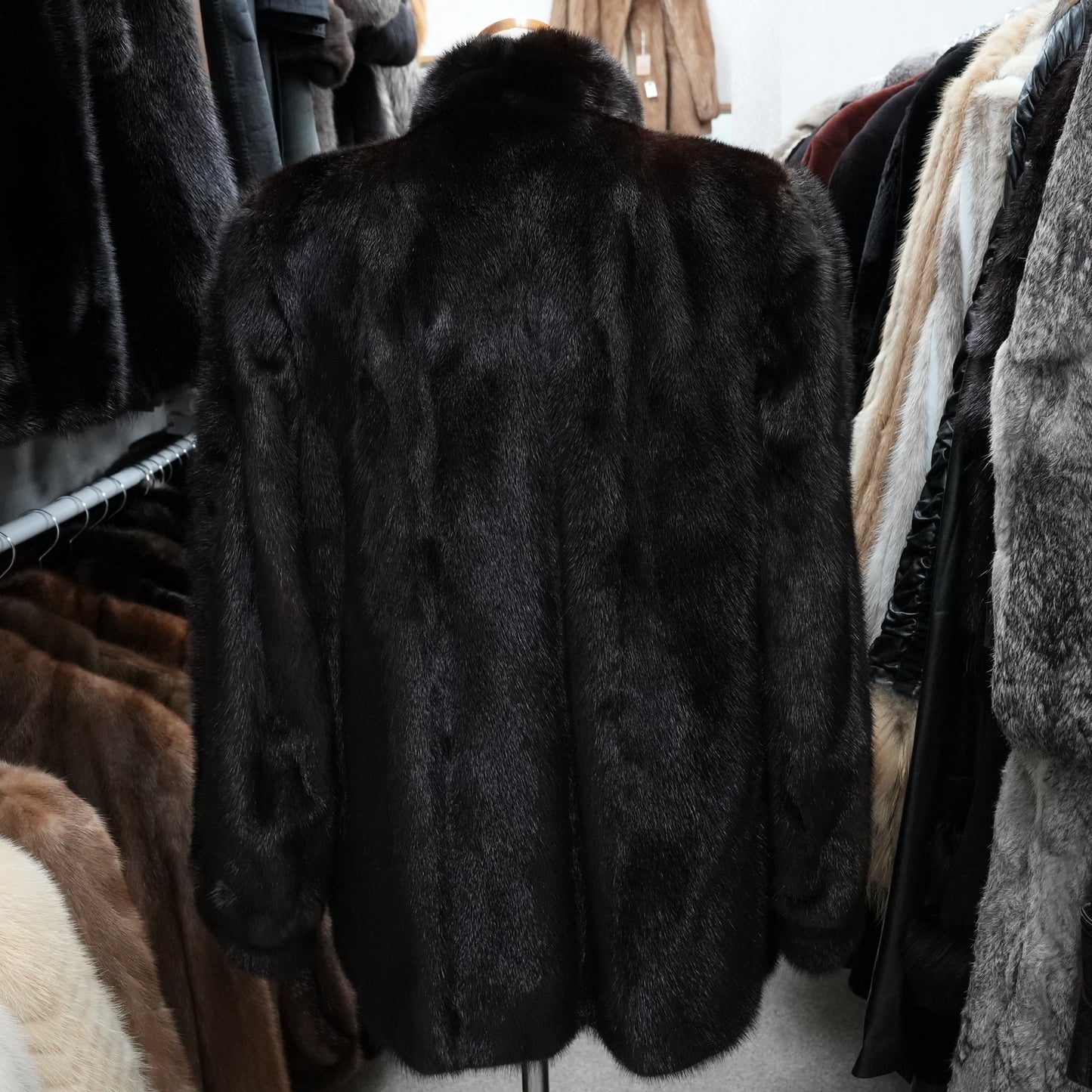 Dark Mink Jacket - Genuine Vintage Fur From Japan