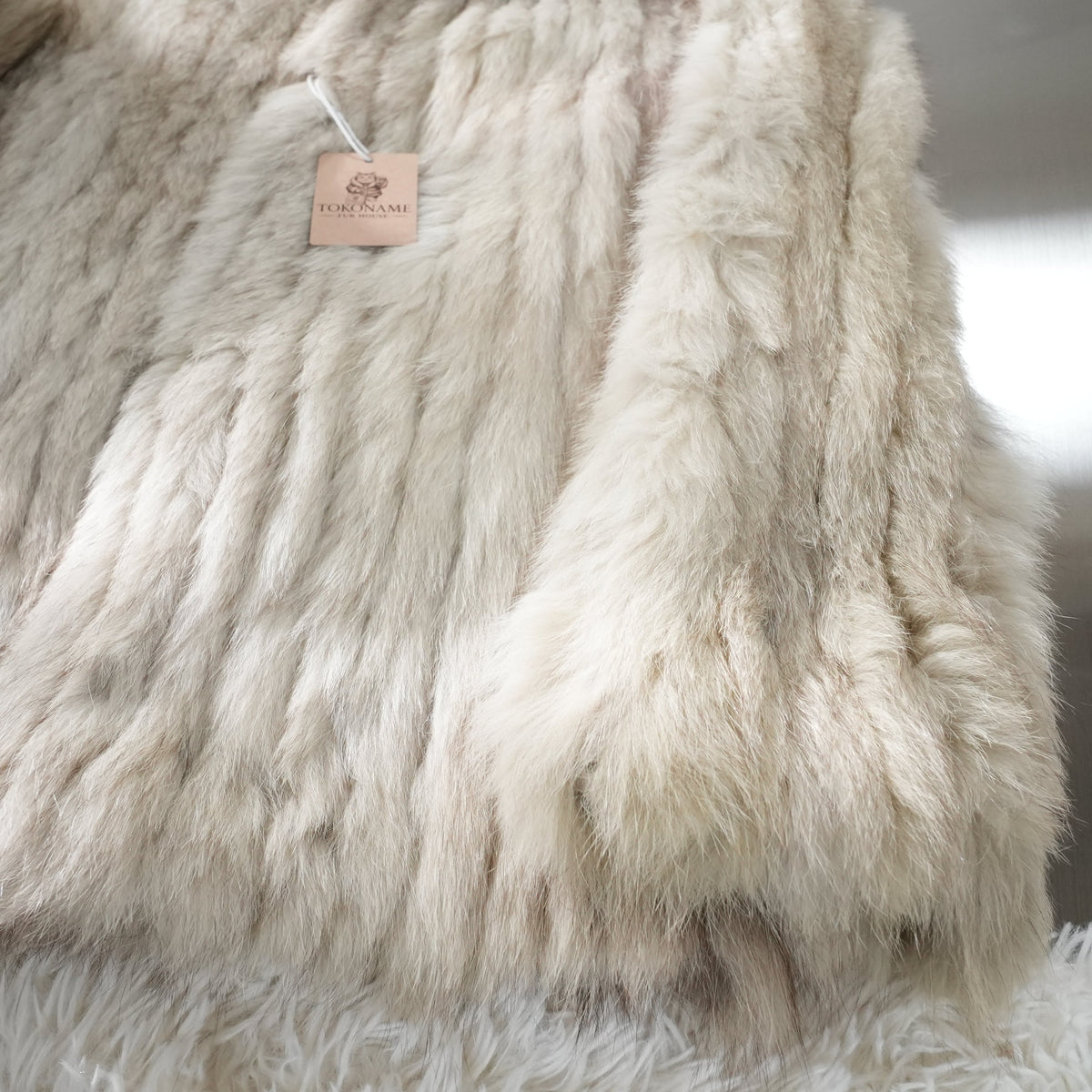 Blue Fox Fur Coat - Genuine Vintage Fur From Japan