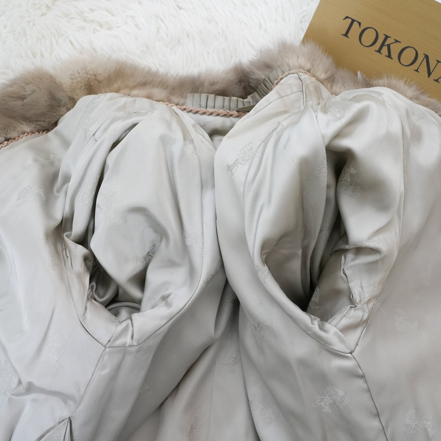 Sapphire Mink Long Coat Genuine Vintage Fur Japan