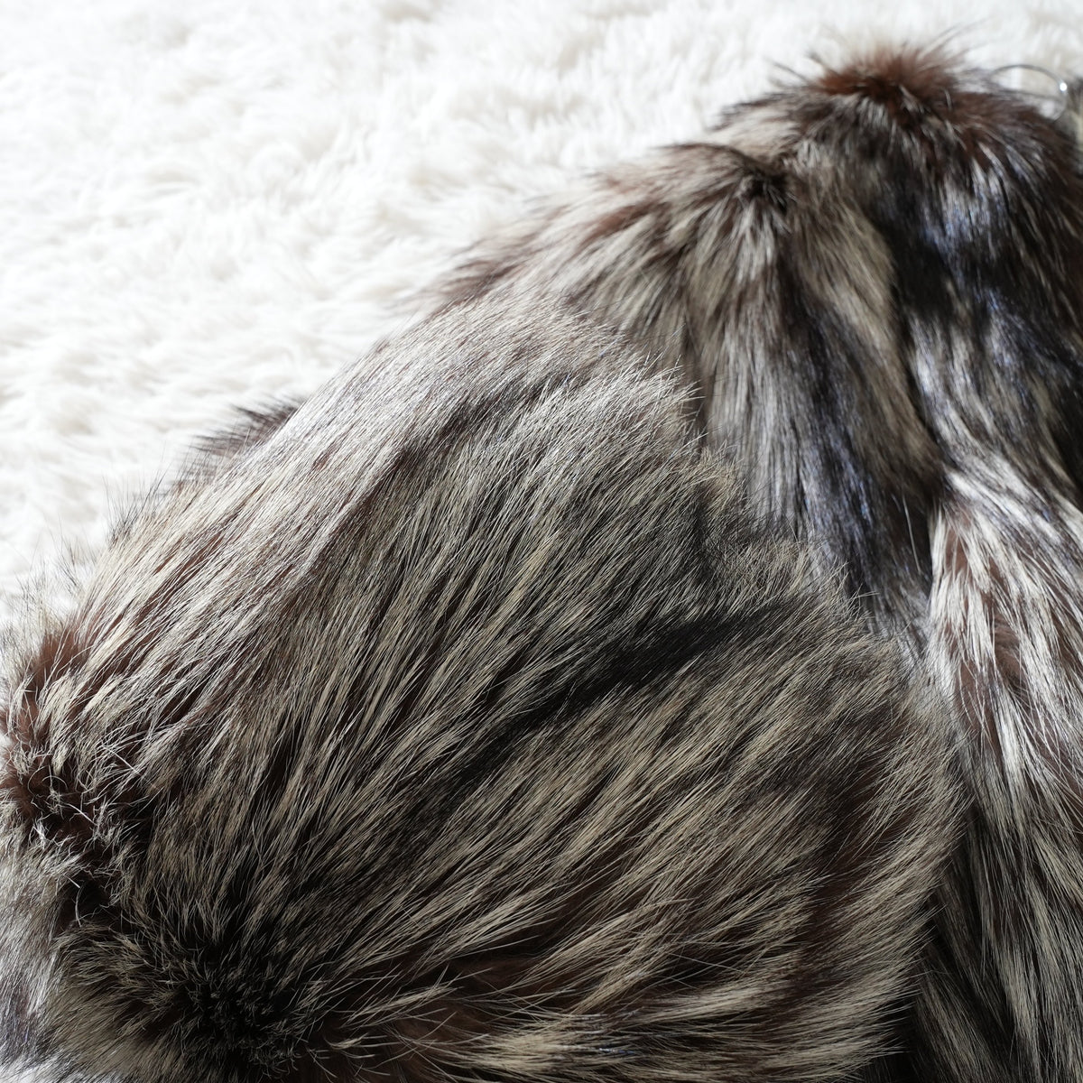 Silver Fox Fur Coat Very Soft and Fluffy - Genuine Vintage Fur From Japan