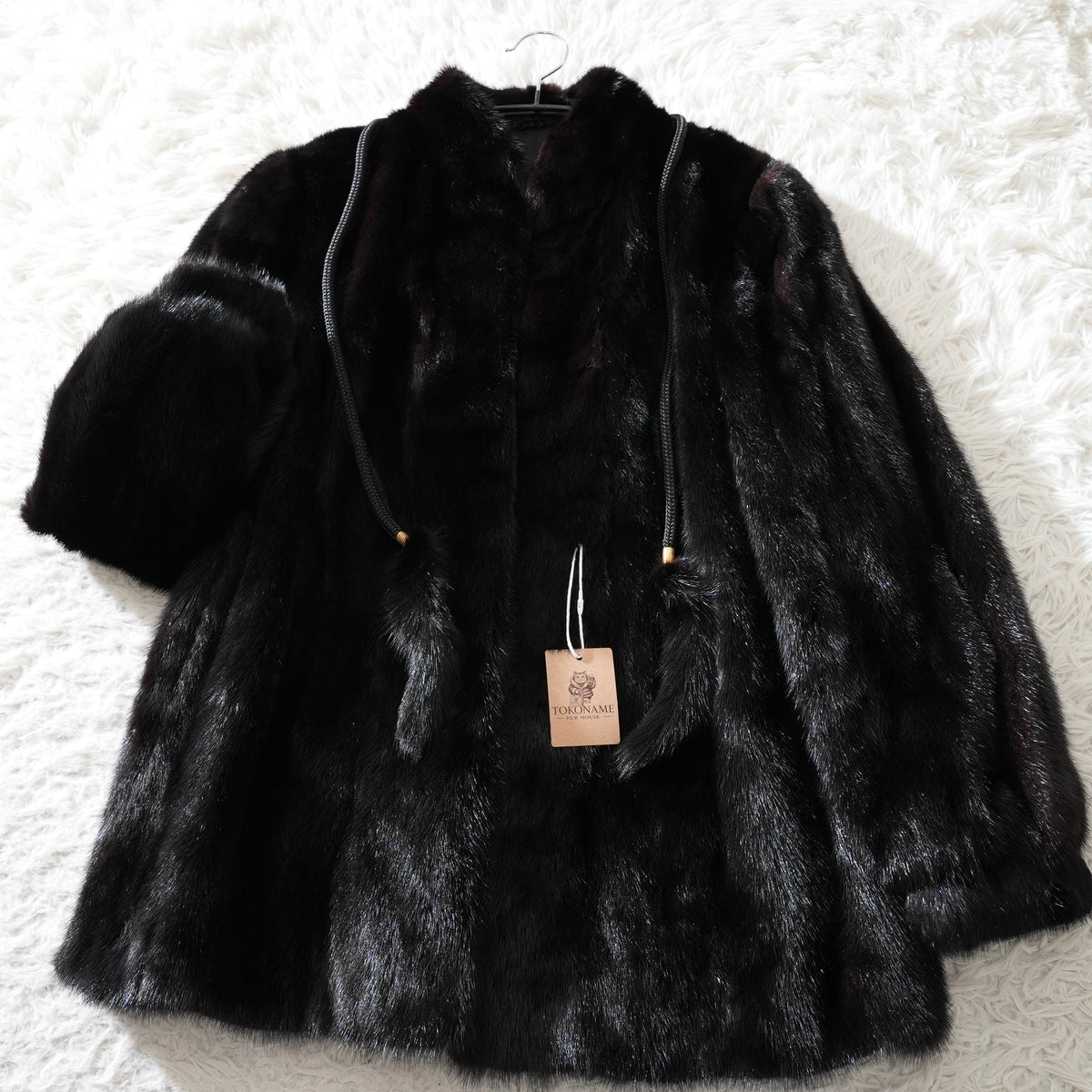 Dark Mink Fur Coat - Genuine Vintage Fur From Japan