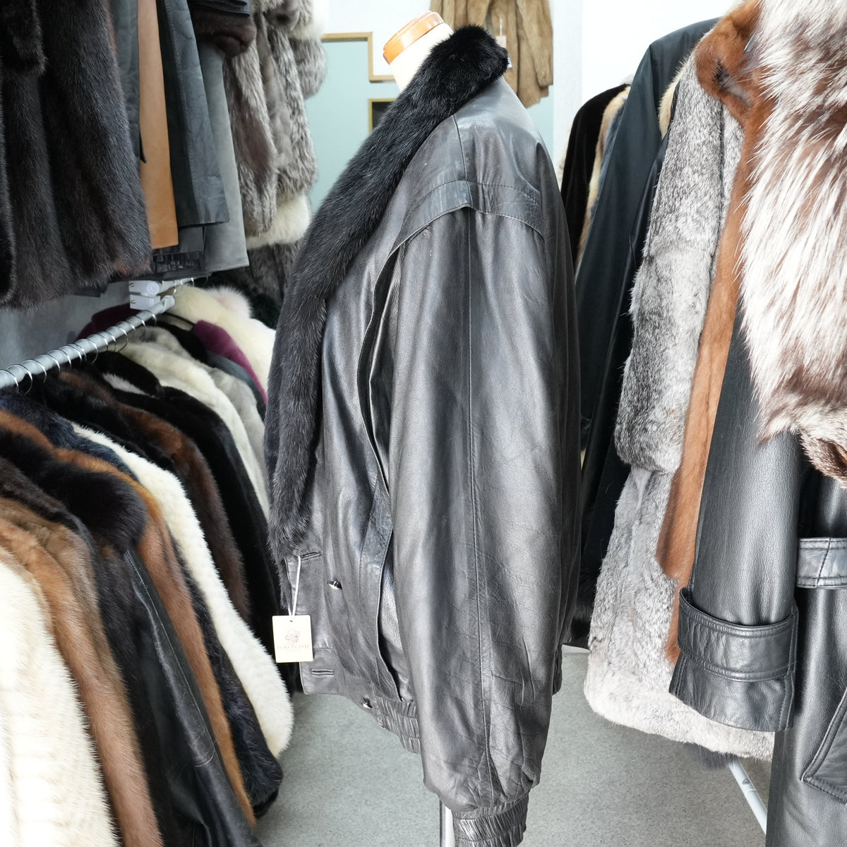 Mink and Leather Reversible Jacket - Genuine Vintage Fur From Japan