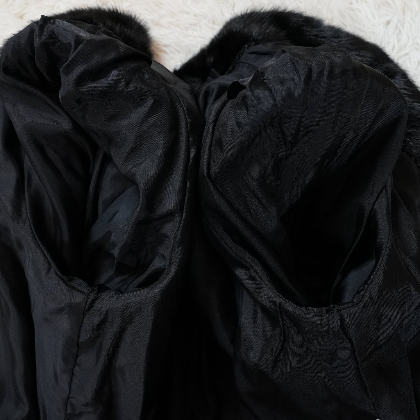 Black Mink Long Coat - Genuine Vintage Fur From Japan