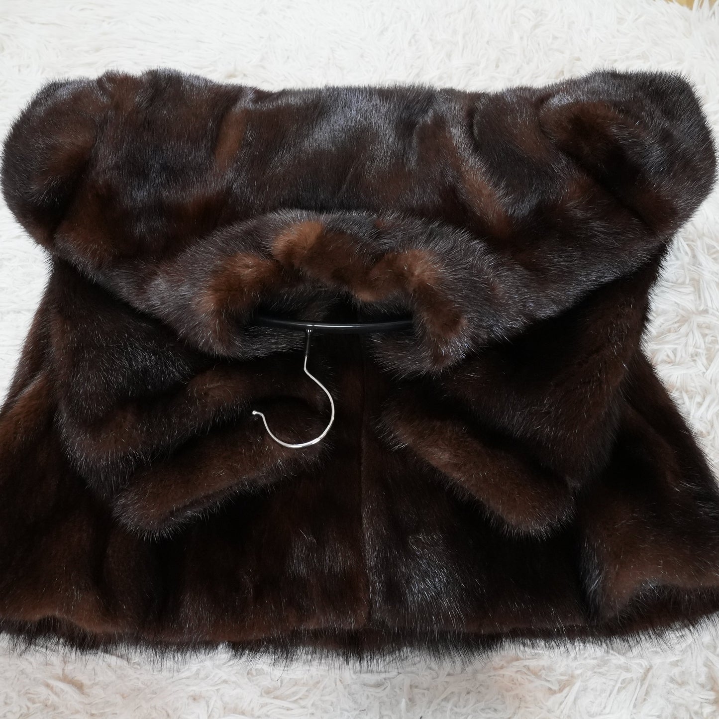Dark Mink Jacket SAGA MINK - Genuine Vintage Fur From Japan