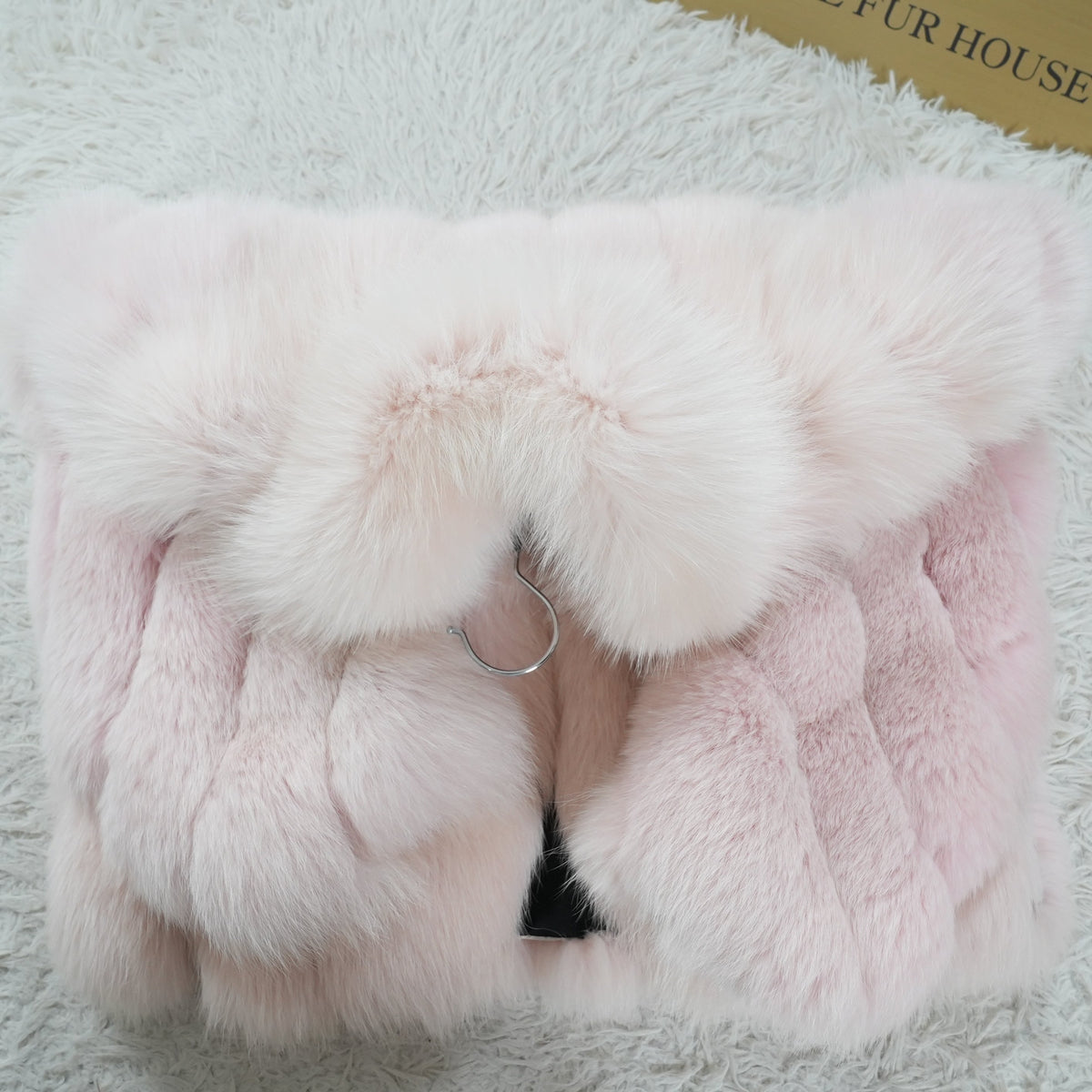 Pink Dyed SAGA ROYAL FOX Fur Coat - Genuine Vintage Fur From Japan