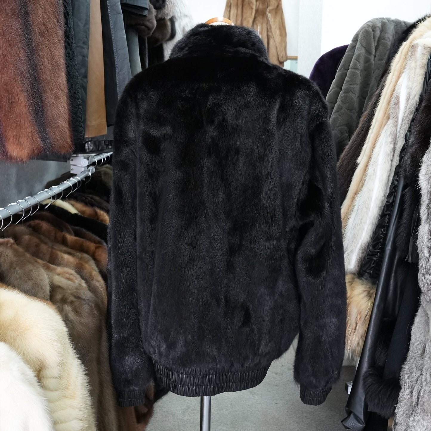 Unisex Reversible Mink and Leather Coat - Genuine Vintage Fur From Japan