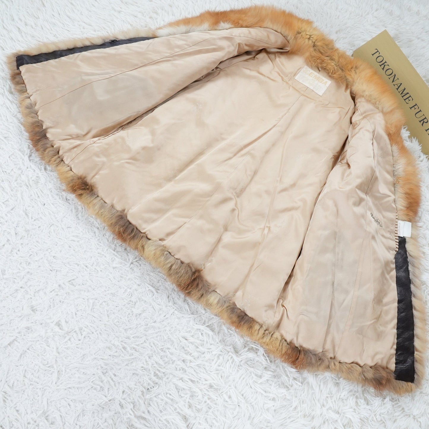 Red Fox Fur Coat EMBA - Genuine Vintage Fur From Japan