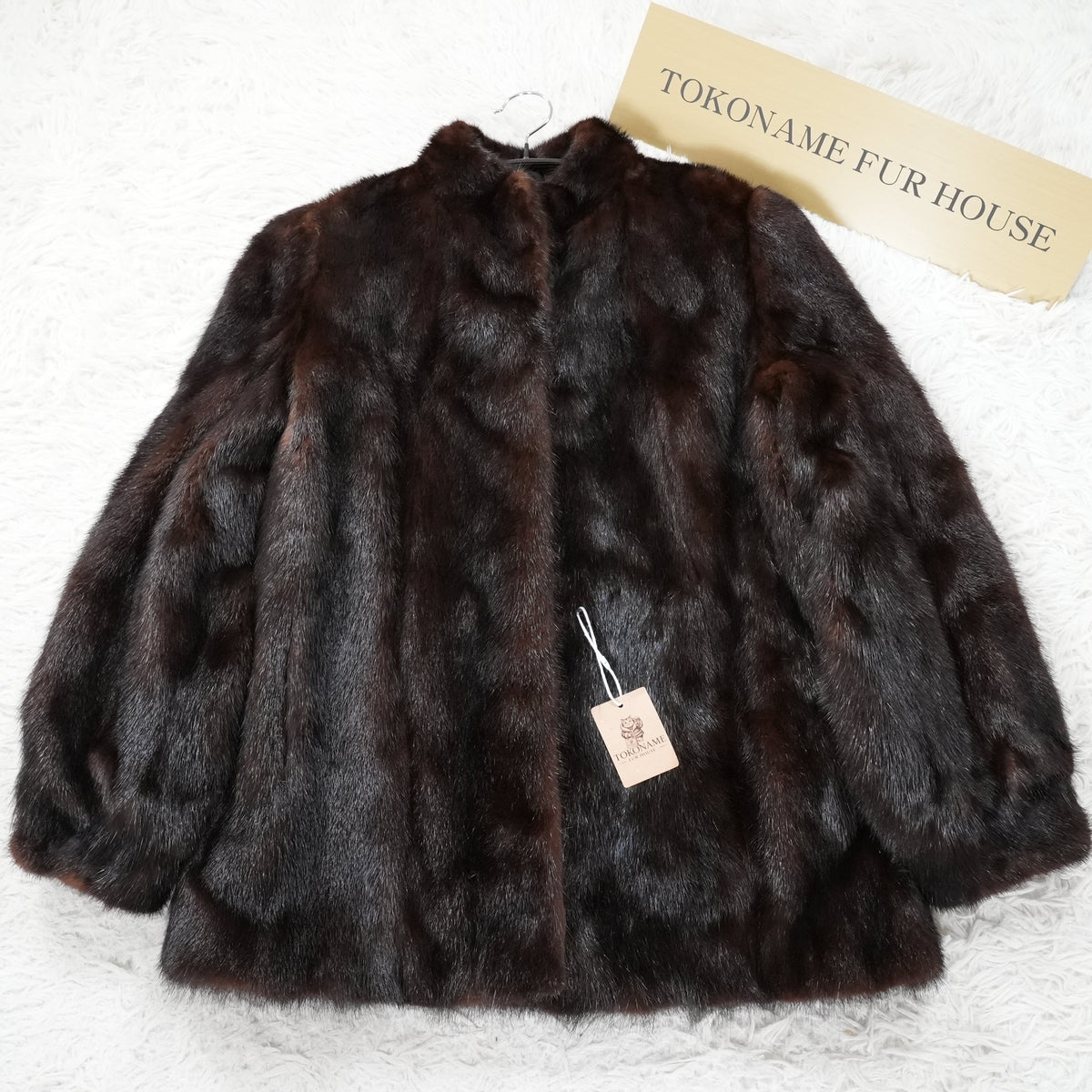 Dark Mink Fur Jacket - Genuine Vintage Fur From Japan