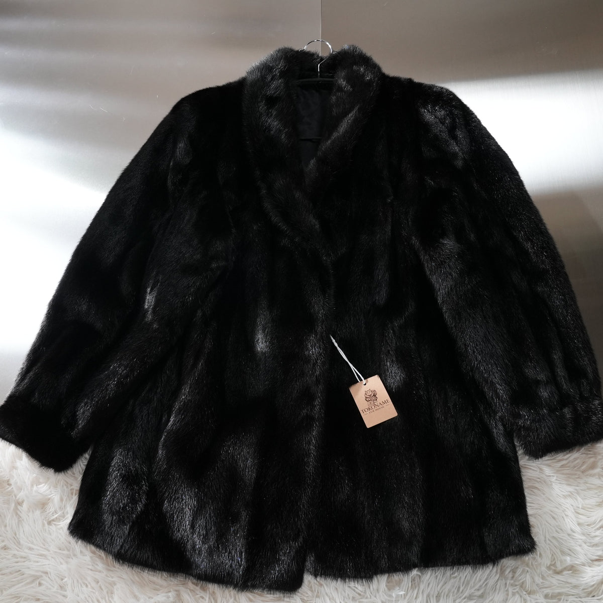 Dark Mink Fur Coat - Genuine Vintage Fur From Japan