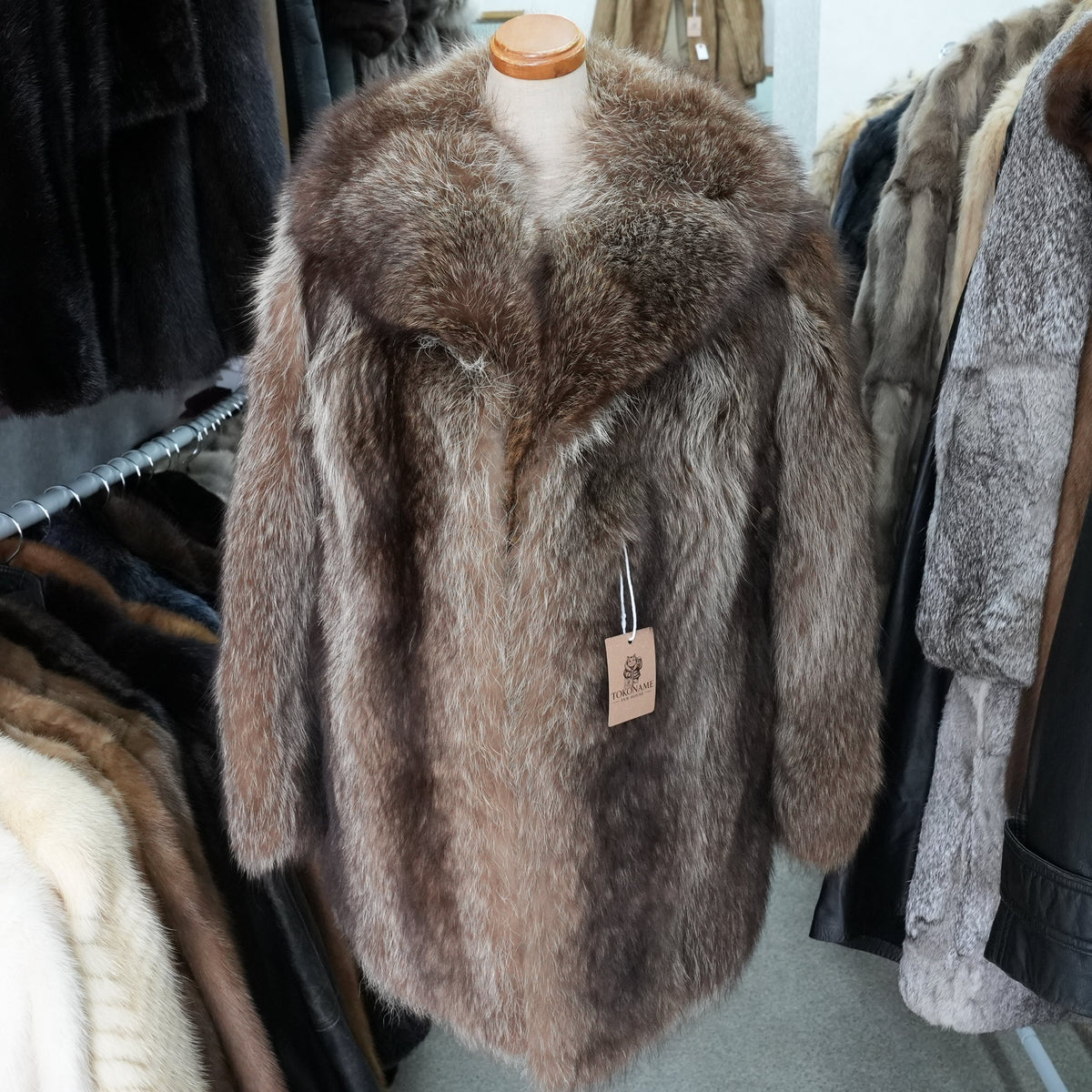 Finn raccoon Fur Coat Josephine - Genuine Vintage Fur From Japan