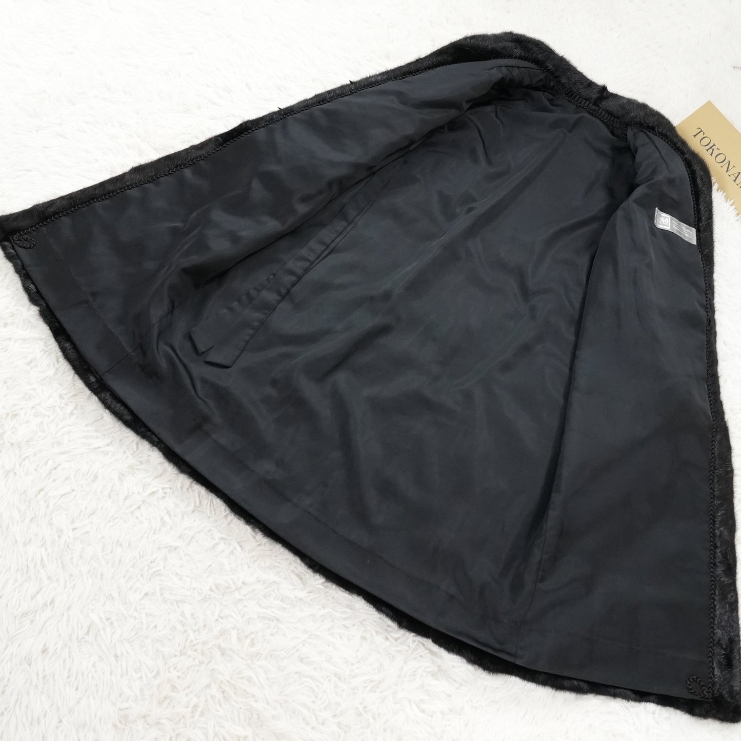 Black Mink Long Coat SAGA MINK - Genuine Vintage Fur From Japan