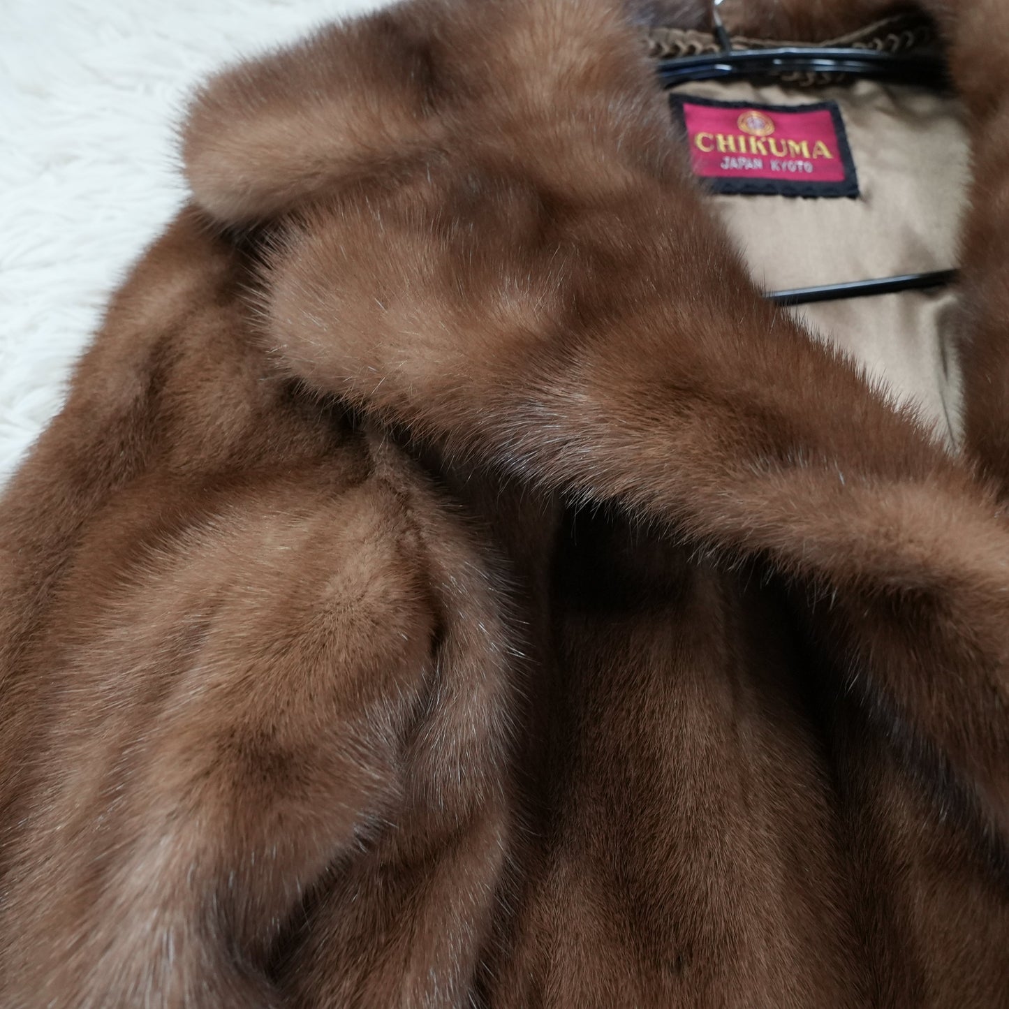 Demi Buff Mink Long Coat EMBA - Genuine Vintage Fur From Japan