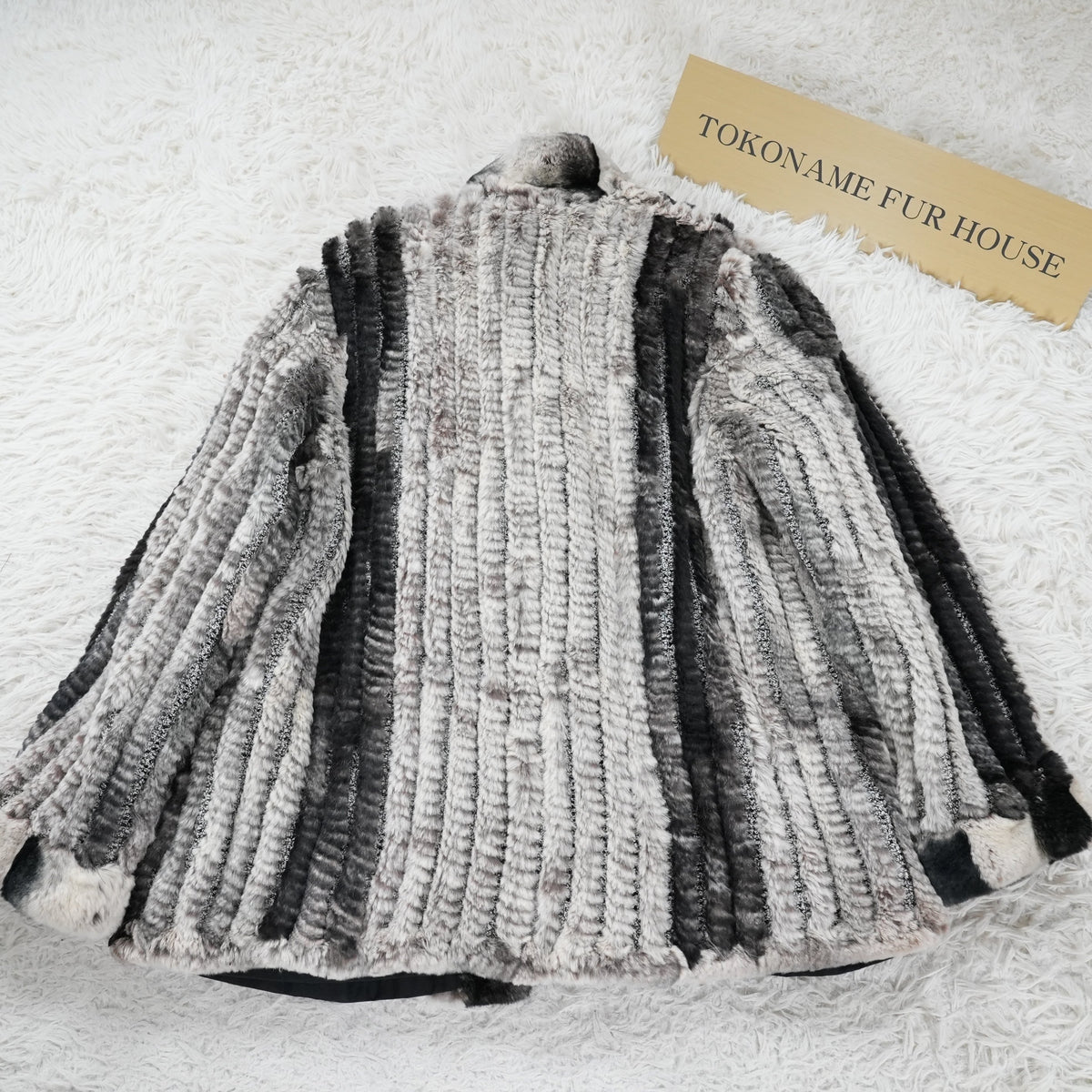 Rex rabbit reversible Coat - Genuine Vintage Fur From Japan