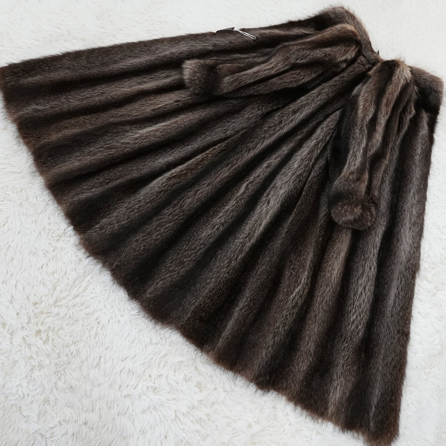Raccoon Long Coat Genuine Vintage Fur From Japan