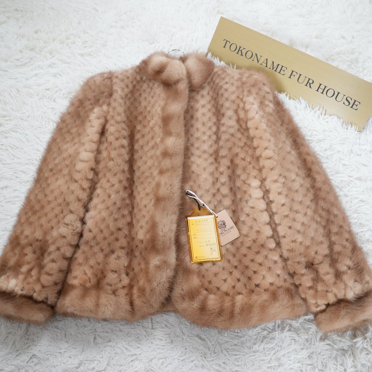 Pastel mink Design Jacket - Genuine Vintage Fur From Japan