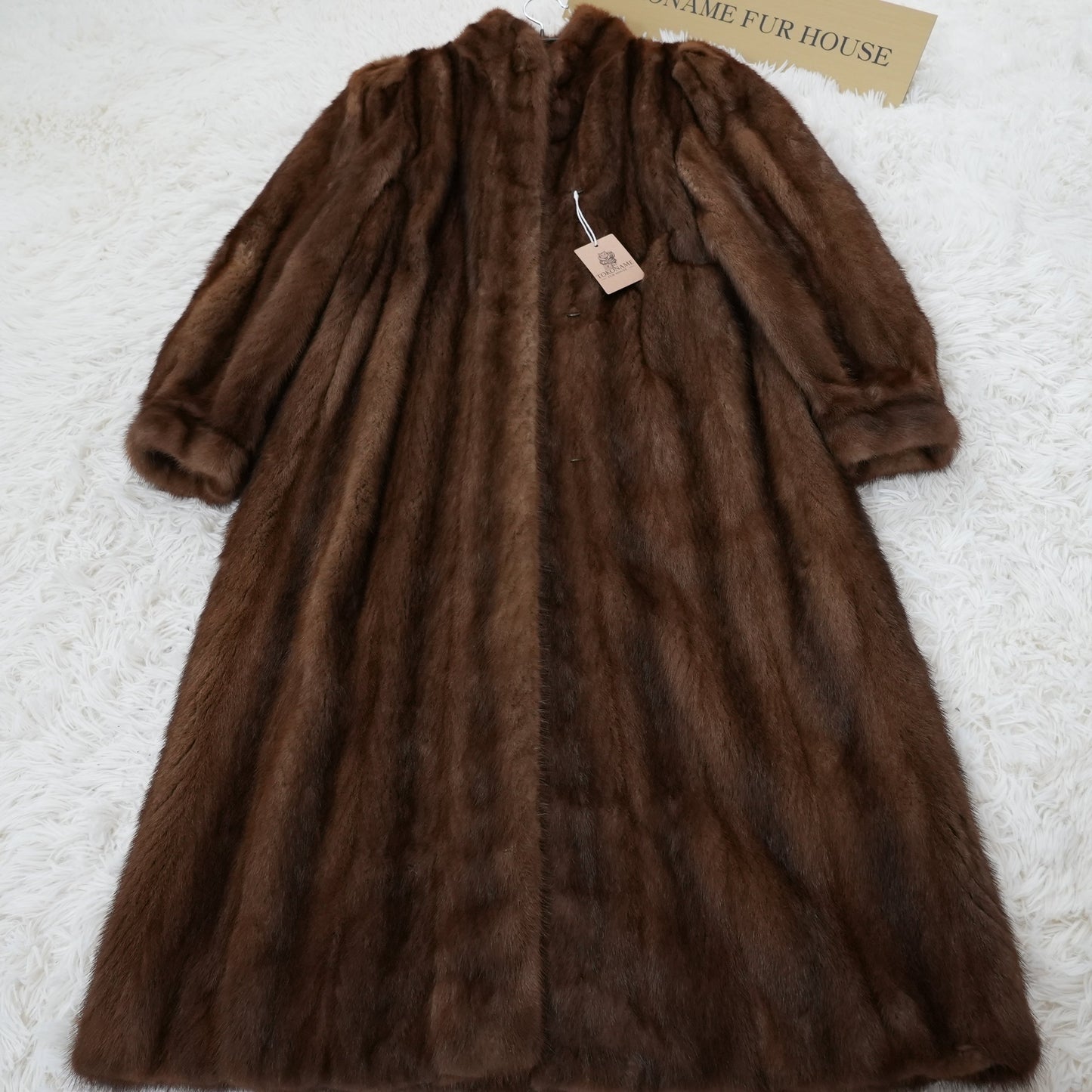 Demi Buff Mink Long Coat - SAGA MINK Vintage Fur From Japan