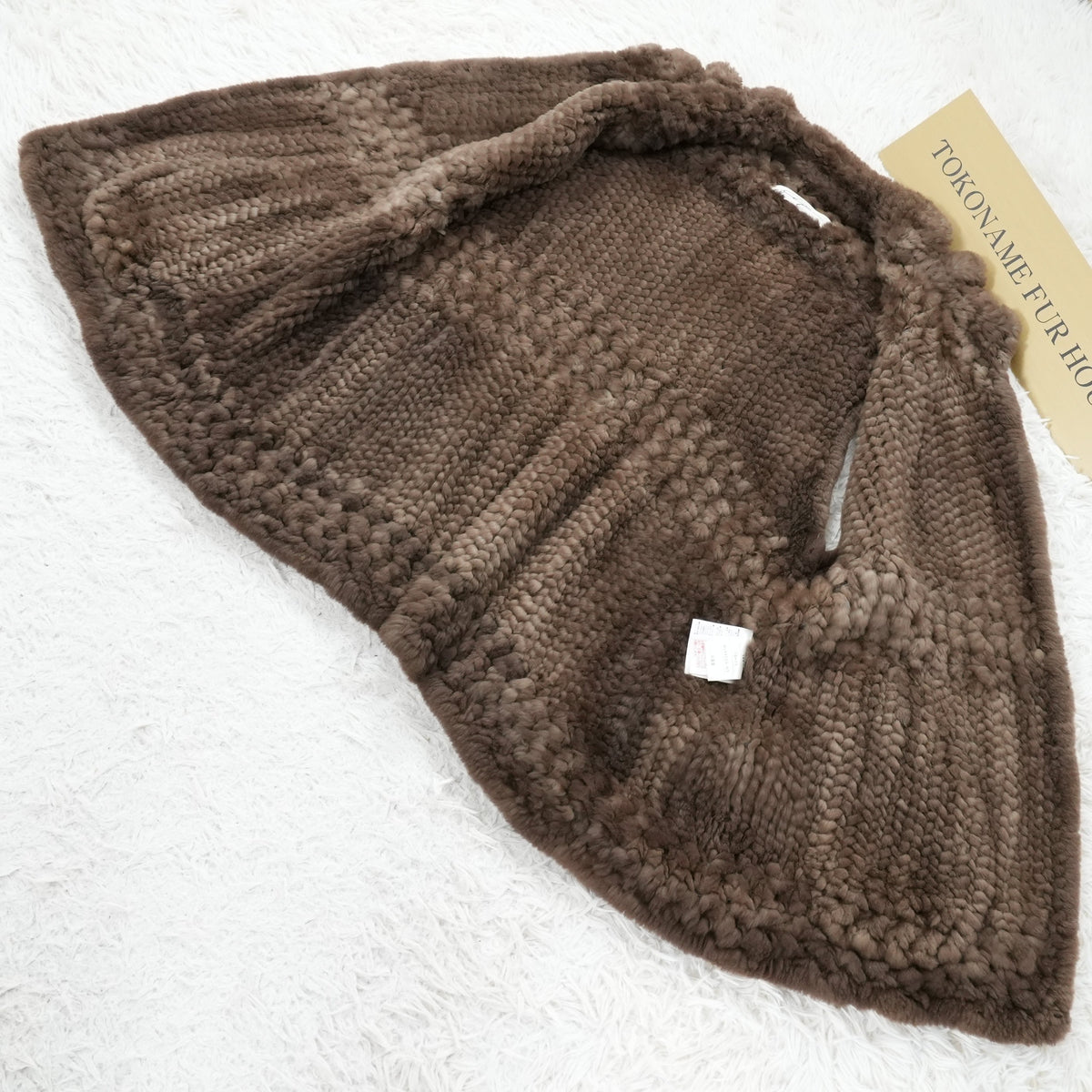 Yarn Nutria Fur Vest - Genuine Vintage Fur From Japan