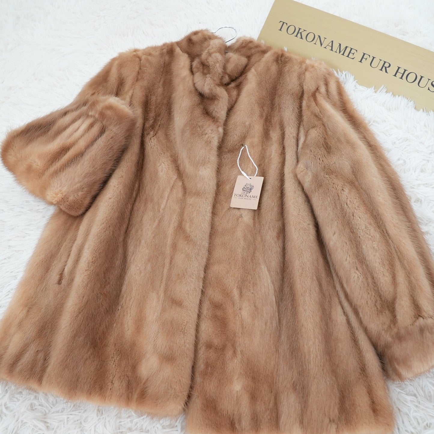 Demi Buff Mink Jacket Genuine Vintage Fur Japan