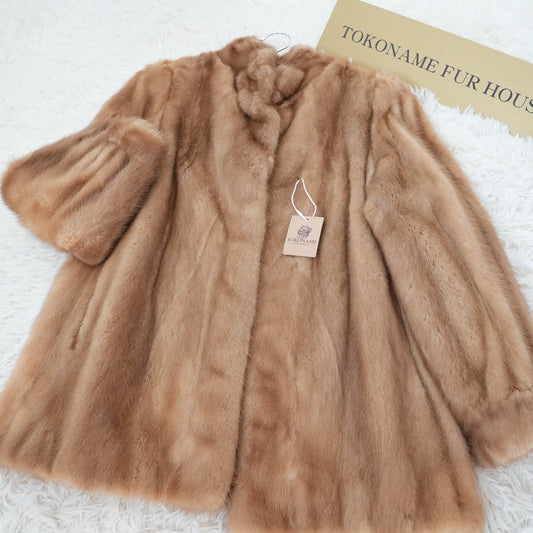 Demi Buff Mink Jacket Genuine Vintage Fur Japan