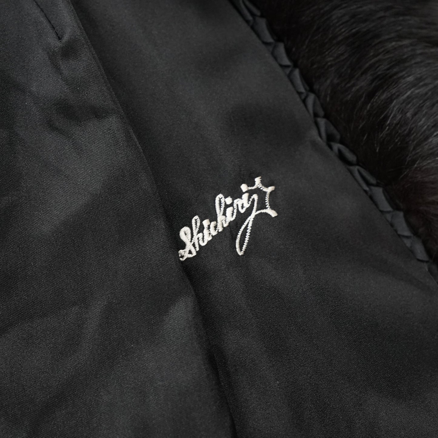 Black Dyed SAGA Fox Coat - Genuine Vintage Fur From Japan