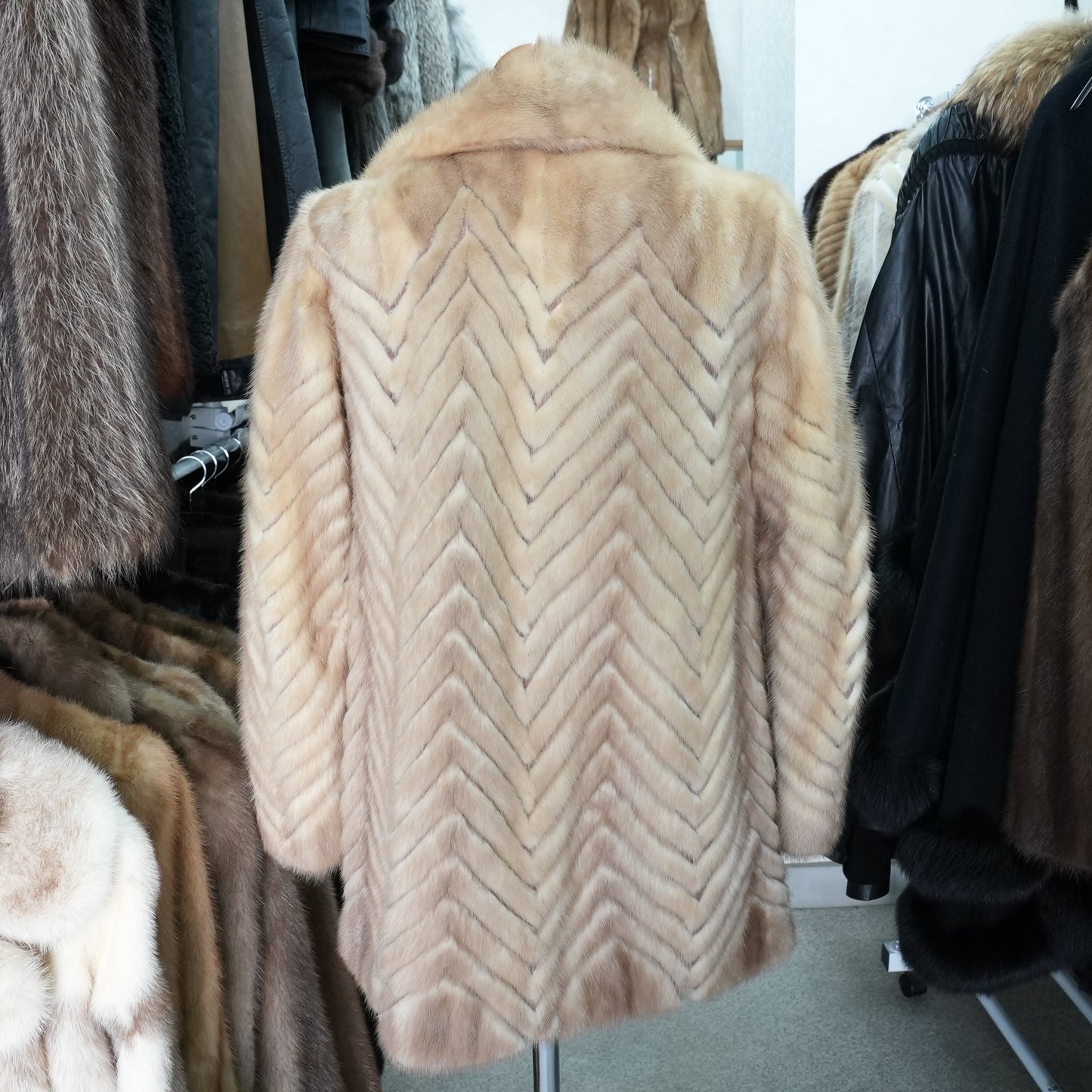 Pastel Mink Fur Jacket Palody - Genuine Vintage Fur Japan