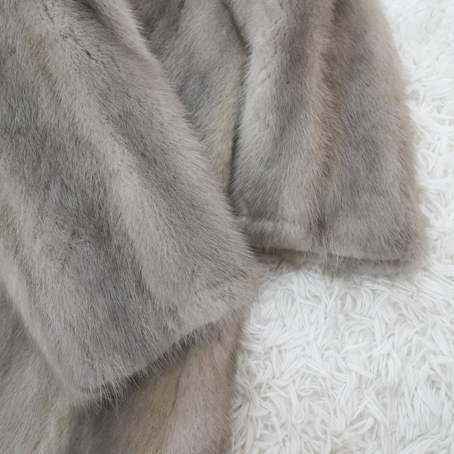 Sapphire Mink Long Coat Genuine Vintage Fur Japan