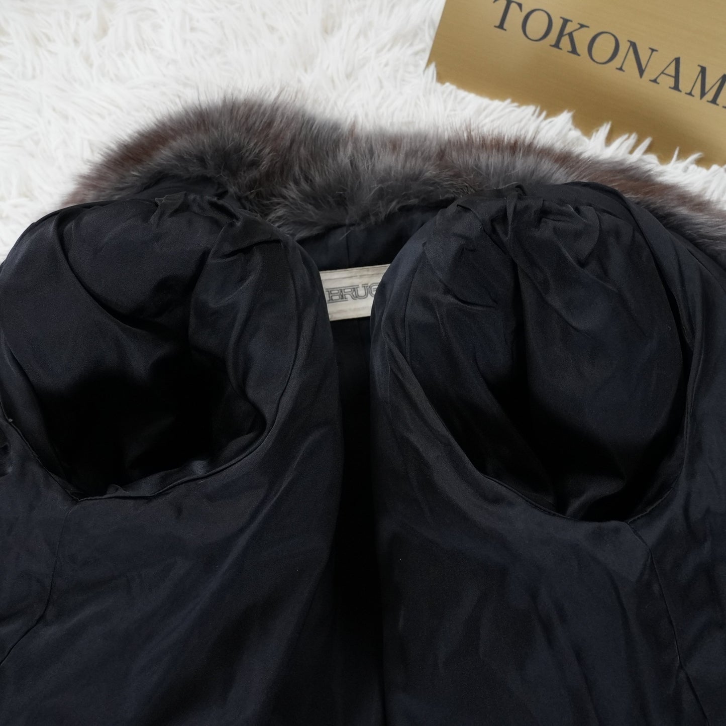 Gray Dyed Fox Coat - Genuine Vintage Fur From Japan