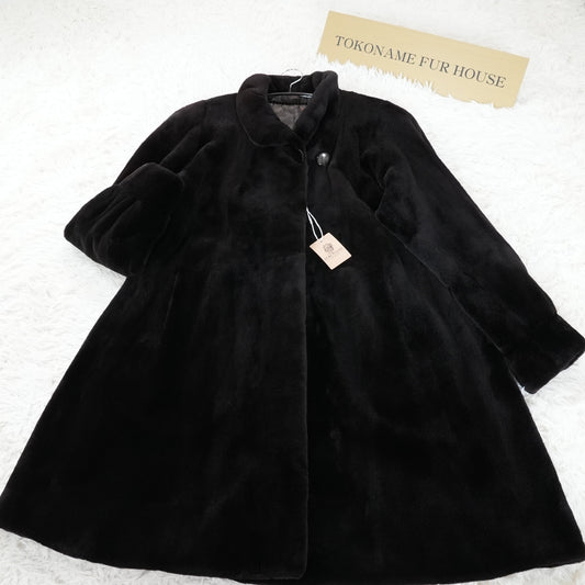 Shaved Mink Long Coat A-line silhouette SAGA MINK - Genuine Vintage Fur From Japan