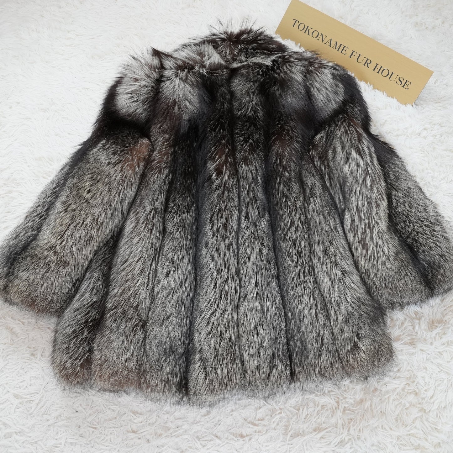 Silver Fox Coat - Genuine Vintage Fur From Japan