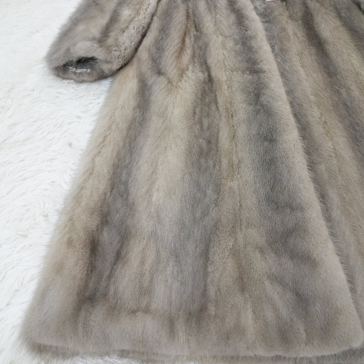 Sapphire Mink Long Coat Genuine Vintage Fur Japan