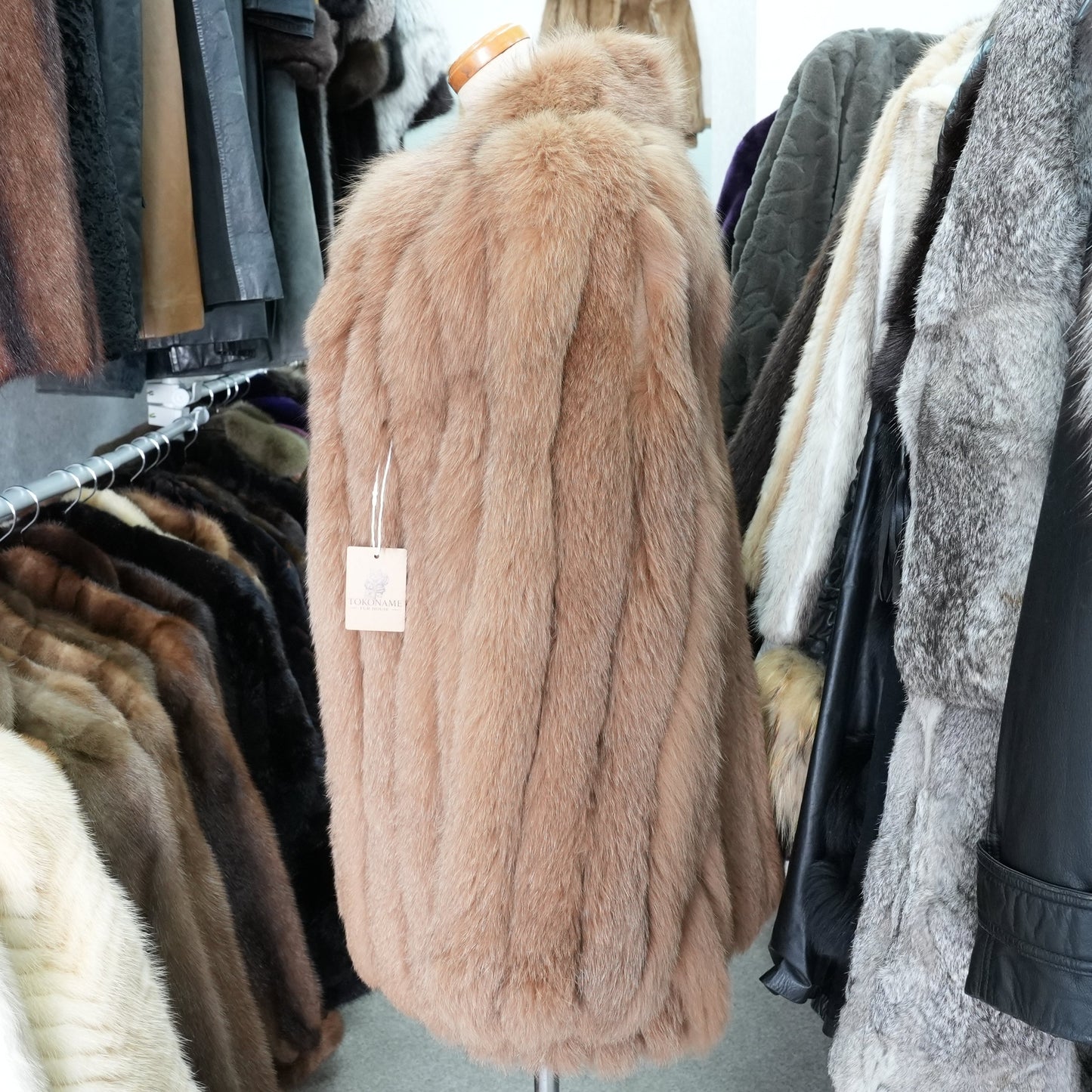 Brown Dyed Fox Coat - Genuine Vintage Fur From Japan