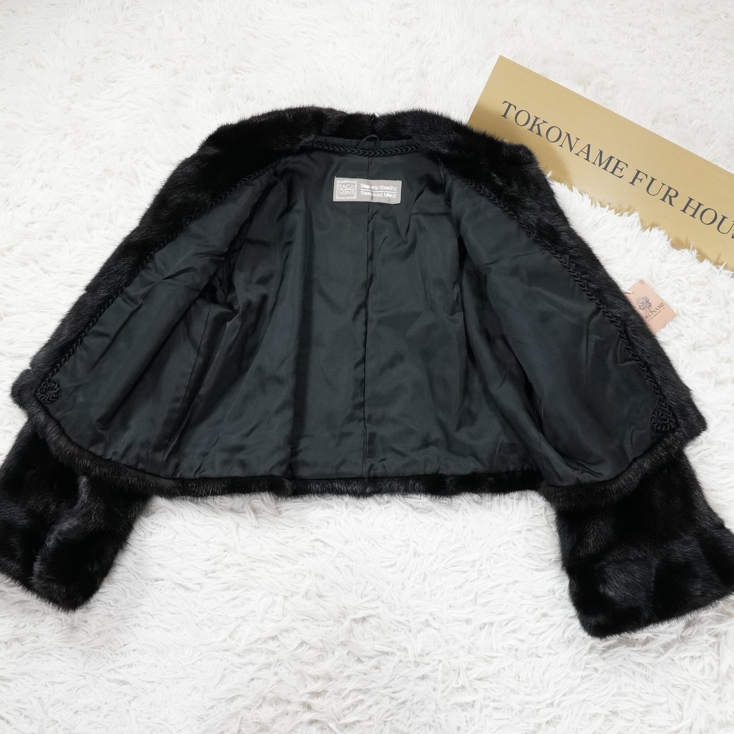 SAGA MINK cropd Jacket - Genuine Vintage Fur From Japan