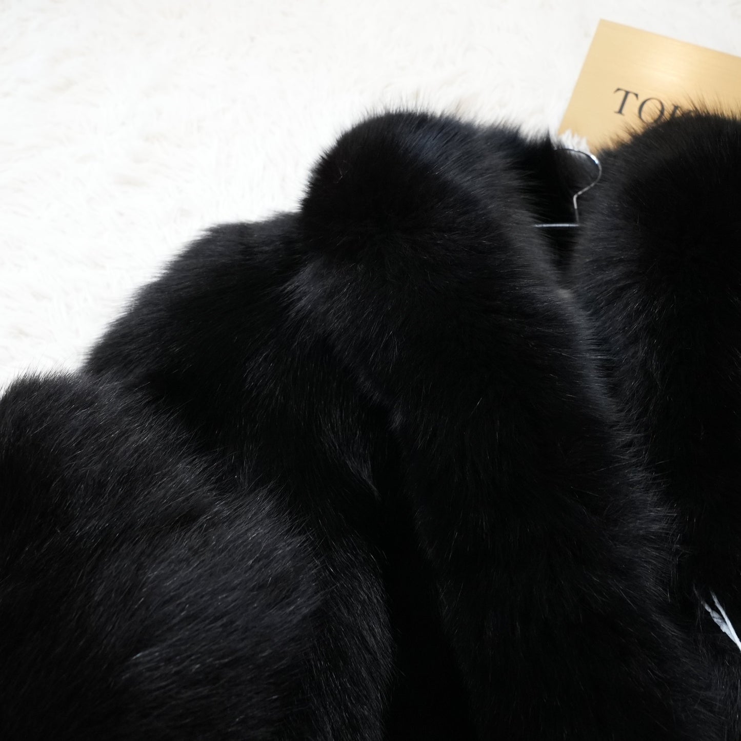SAGA ROYAL FOX Black Dyed Belle Vison - Genuine Vintage Fur From Japan