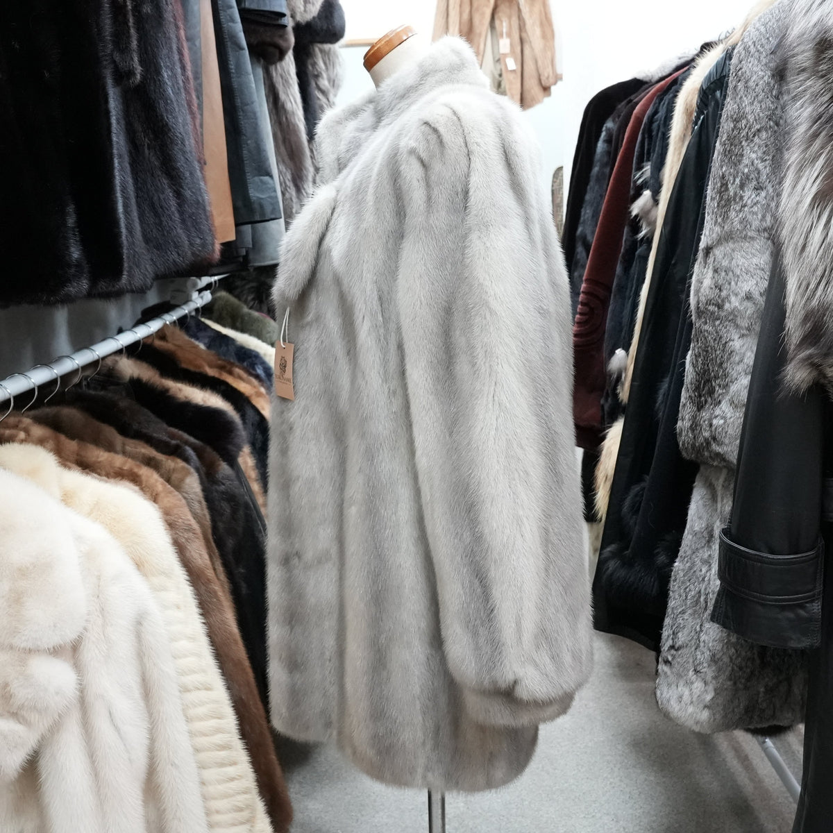 Sapphire Mink Fur Coat - Genuine Vintage Fur From Japan