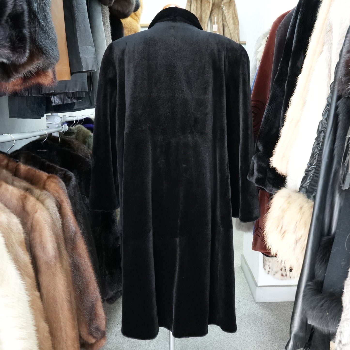 Shaved Mink Long Coat A-Line Fur Ohki -