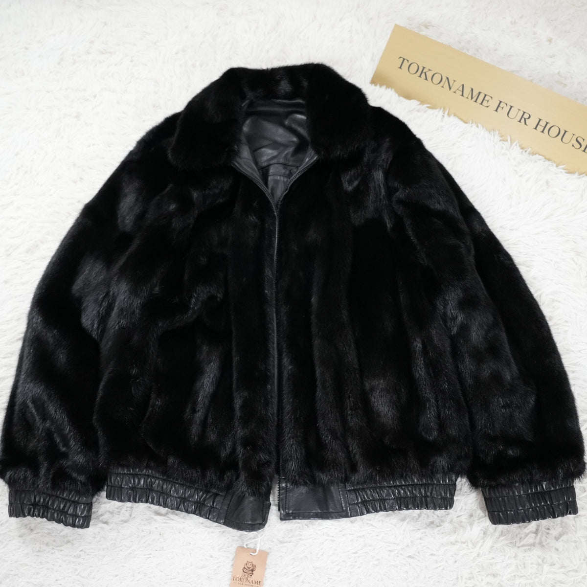 Mink and Leather Reversible Zip Up Jacket - Genuine Vintage Fur From Japan