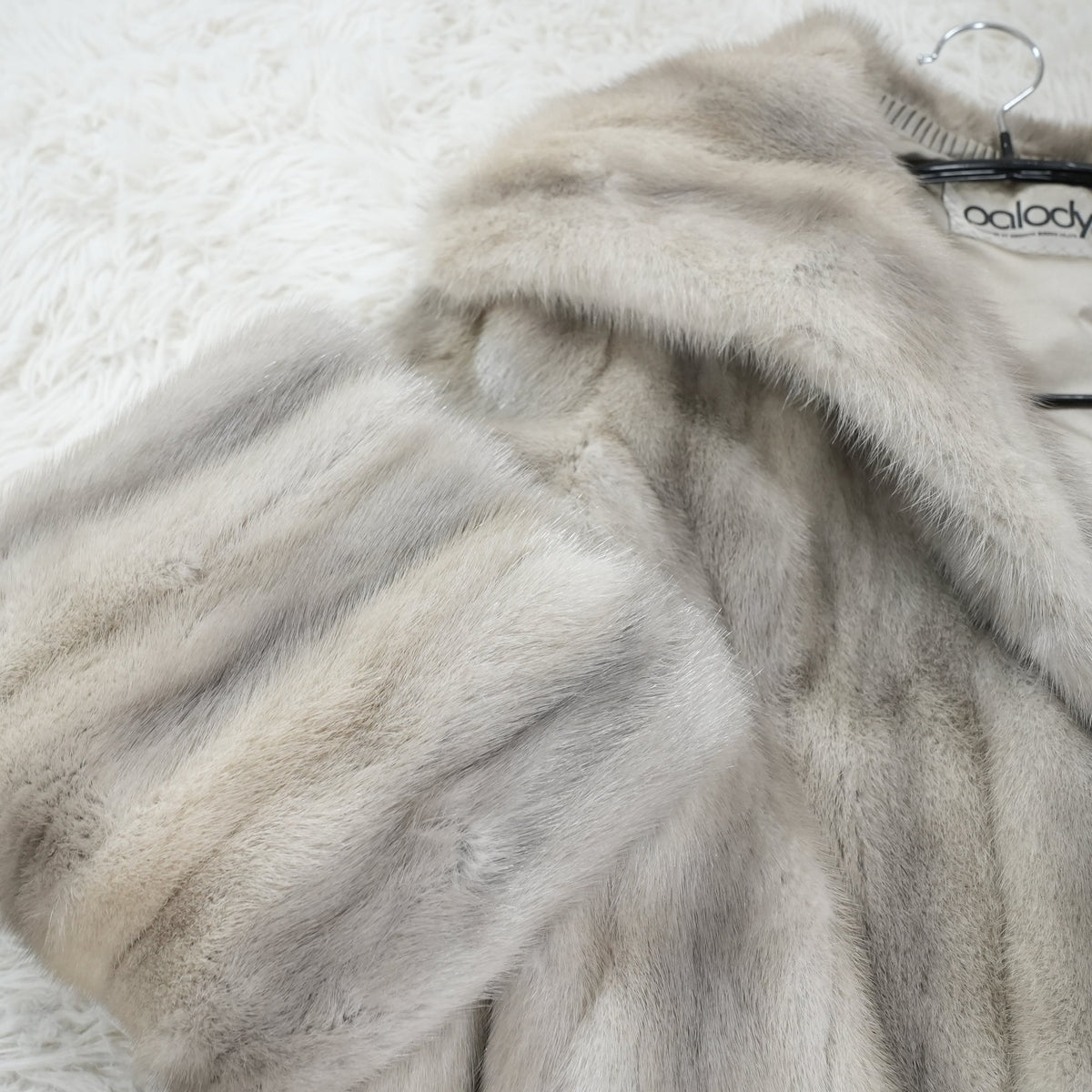 Sapphire Mink Big collar Coat - Genuine Vintage Fur From Japan