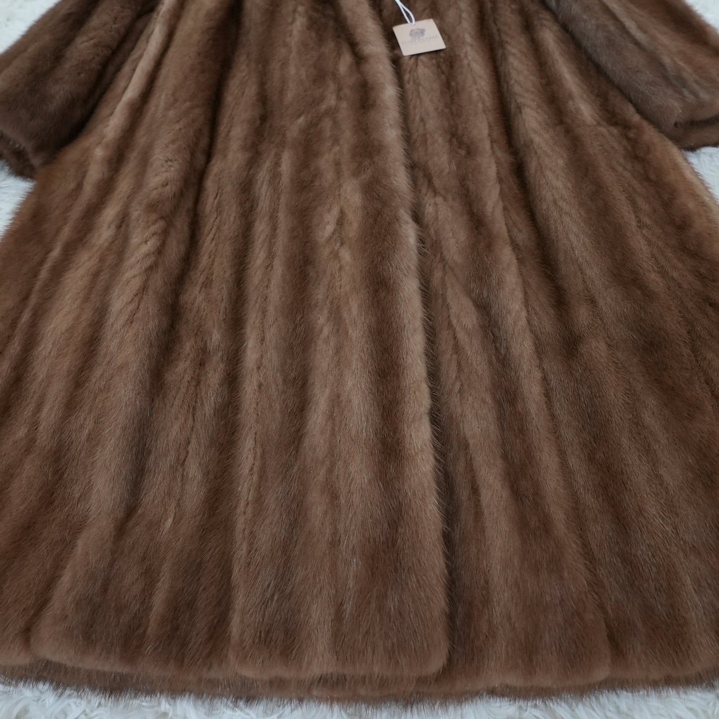 Vintage Fur From Japan Demi Buff Mink Long Coat
