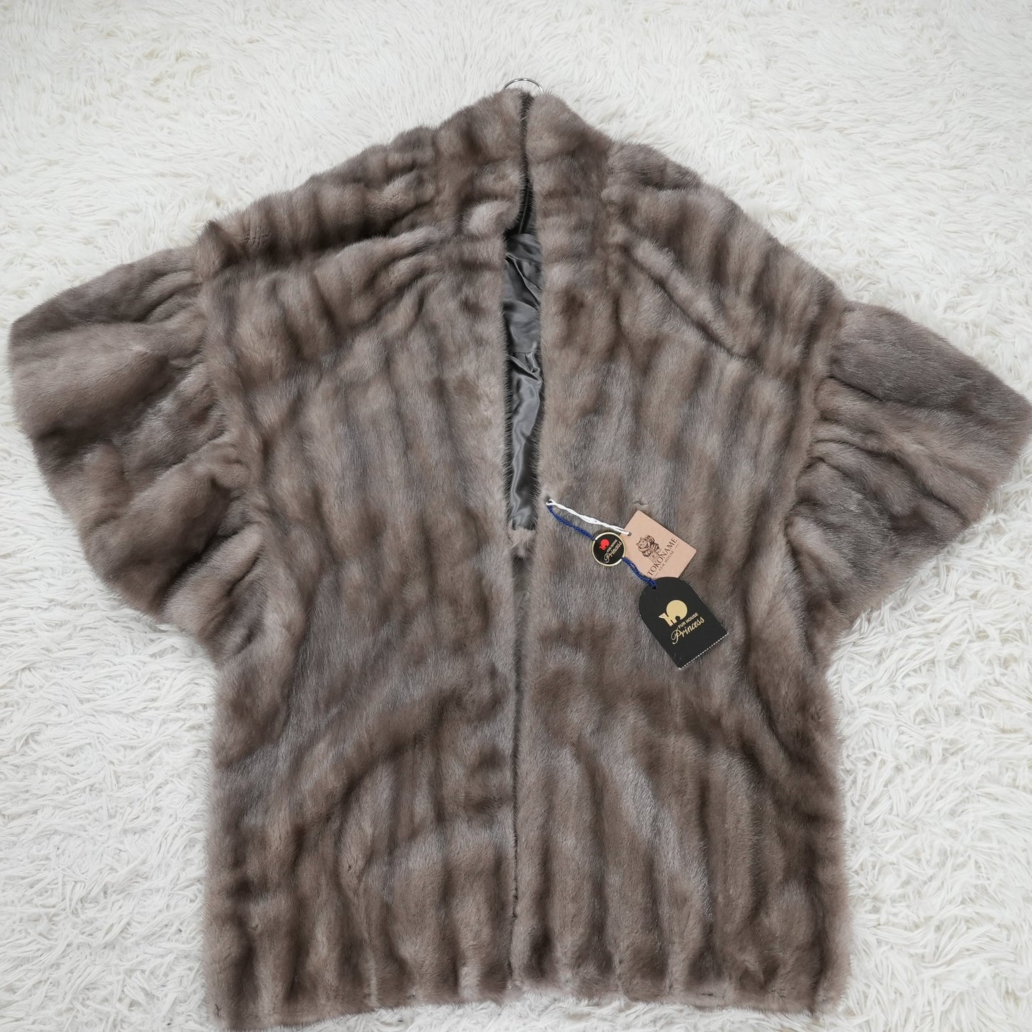 BlueIris Mink Shawl Fur House Princess - Genuine Vintage Fur From Japan