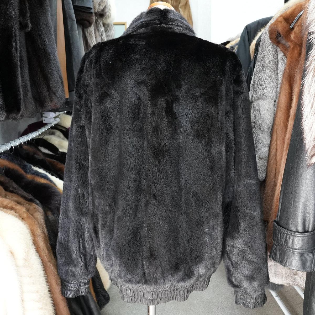 Mink and Leather Reversible Jacket - Genuine Vintage Fur From Japan