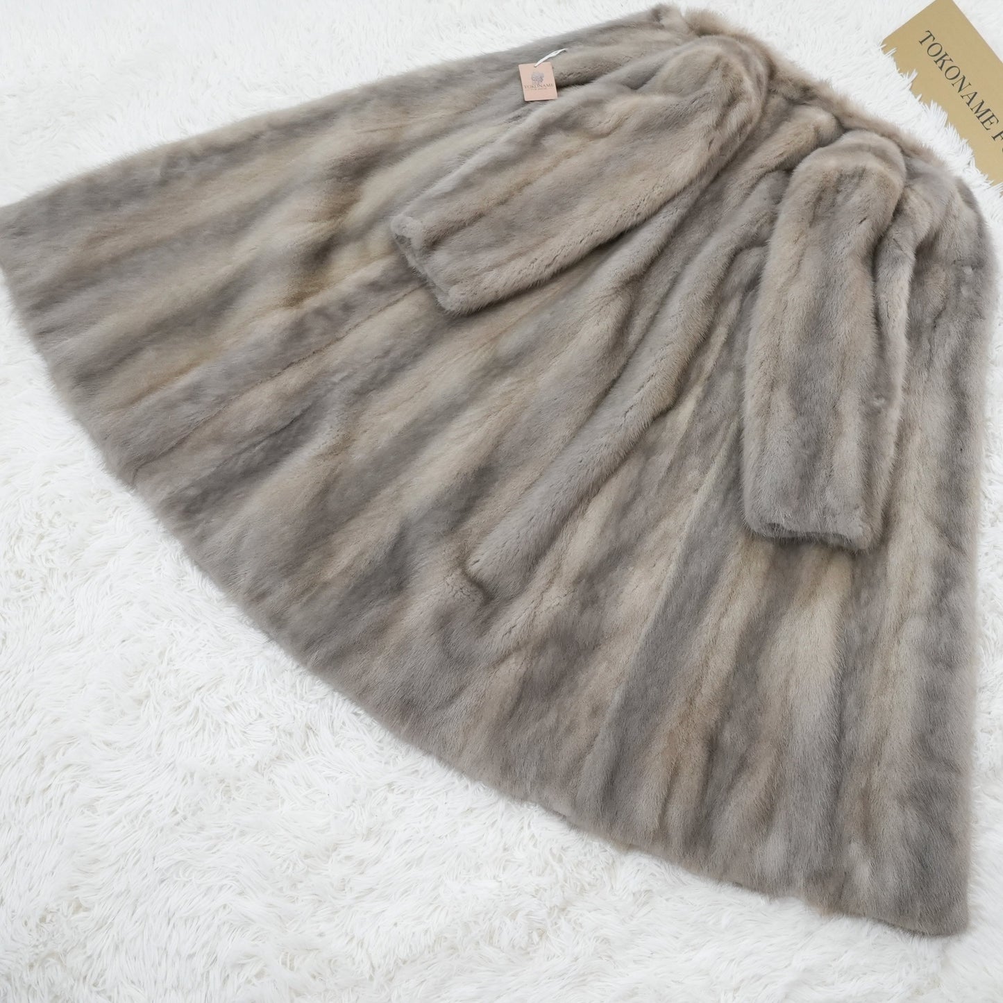 Sapphire Mink Long Coat Genuine Vintage Fur Japan