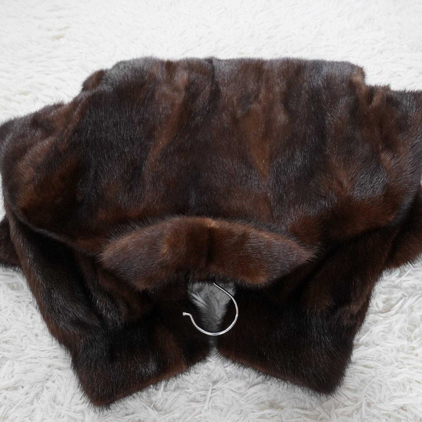 Dark Mink Jacket SAGA MINK - Genuine Vintage Fur From Japan